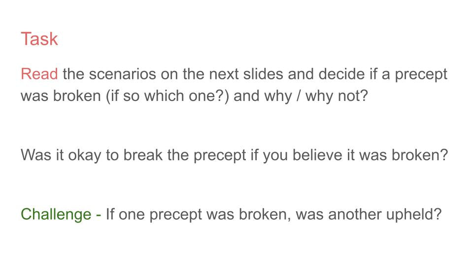 5 Precepts - Buddhism