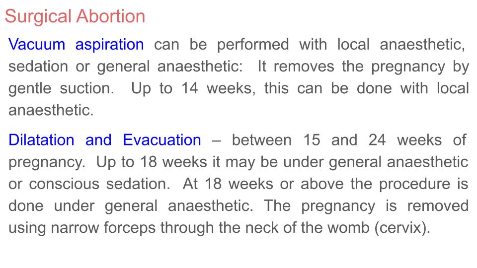 Abortion Lessons