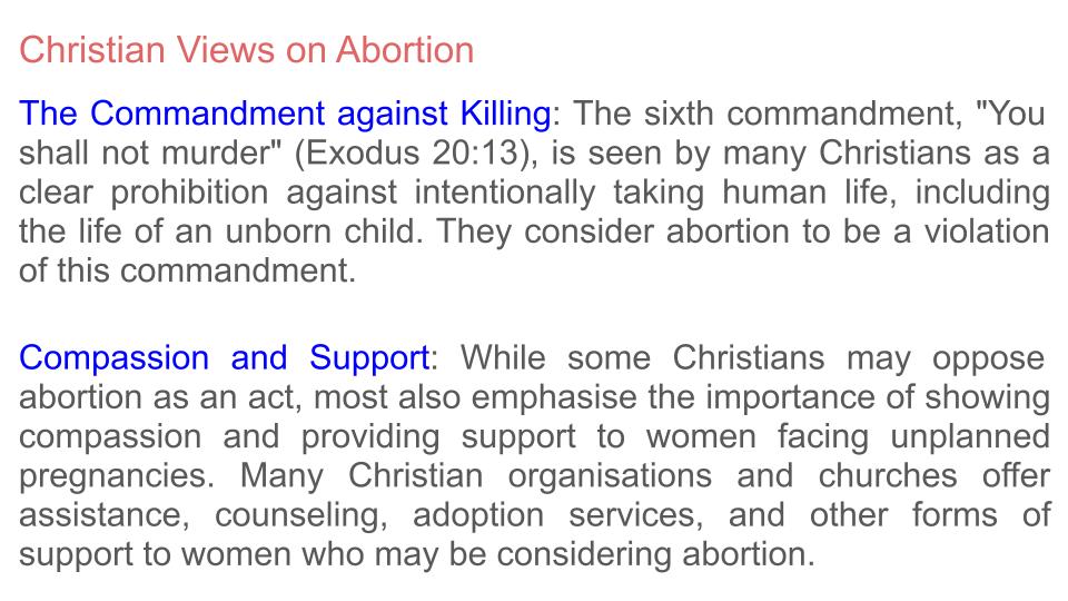 Abortion Lessons