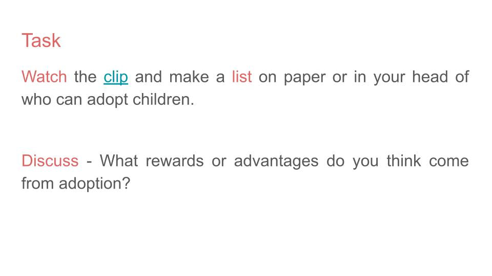 Adoption Tutorial