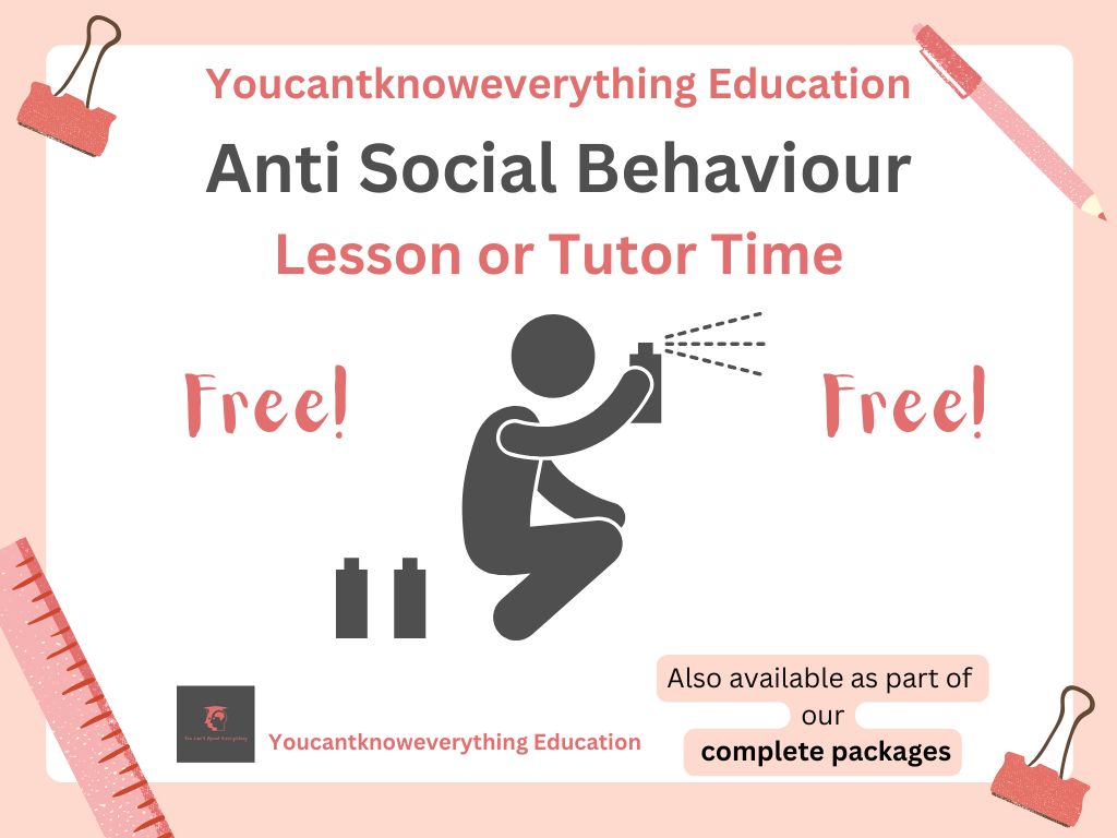 anti social behaviour lesson free pshe citizenship