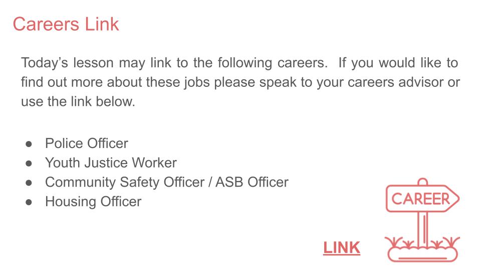 anti social behaviour free tutor time citizenship careers