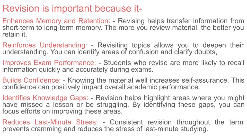 Approaches to Revision Lesson