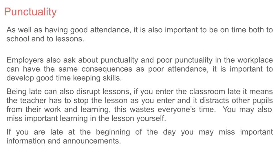 Attendance & Punctuality