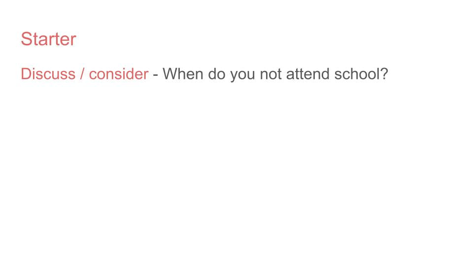 Attendance & Punctuality