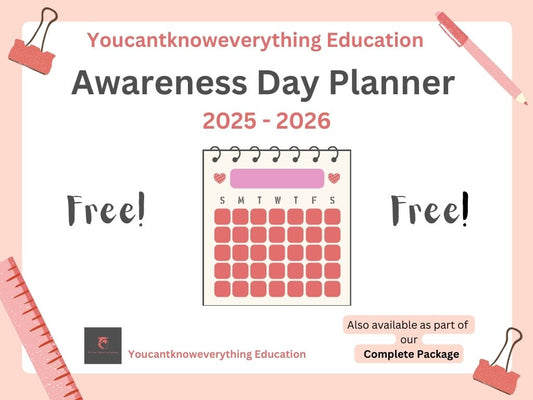 Awareness Day Calendar 2024-25 or 2025-26
