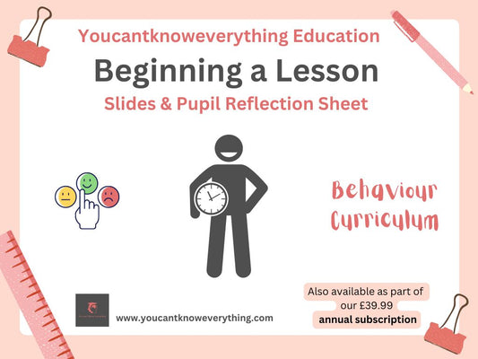 Beginning a Lesson & Punctuality