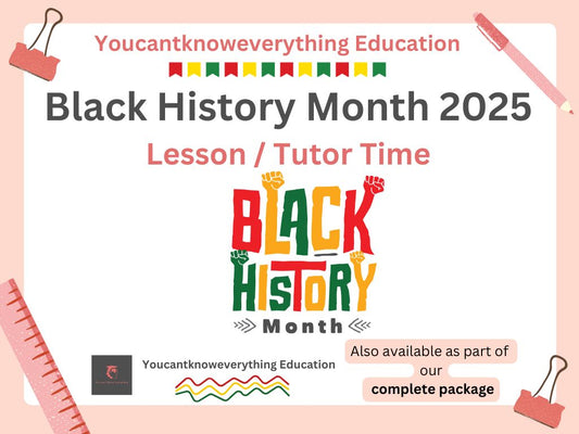 Black history month 2025 lesson tutor time standing firm in power and pride resource.