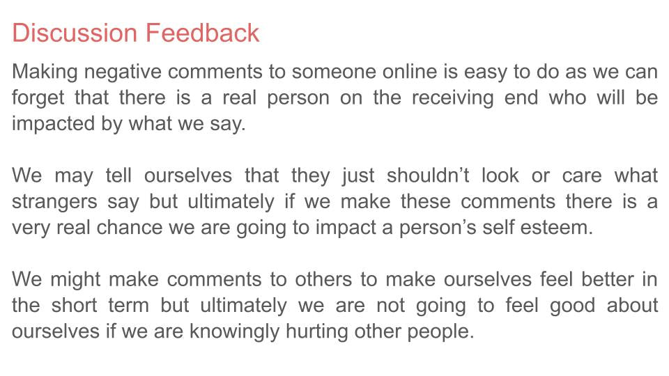 Body Shaming Lesson