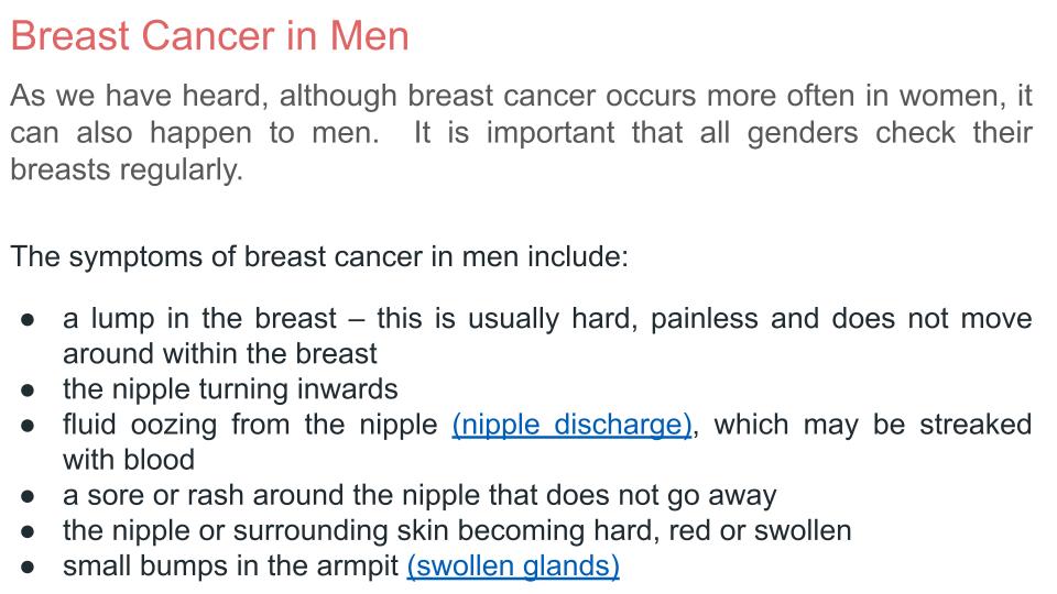 Breast Cancer Awareness Lesson or Tutorial