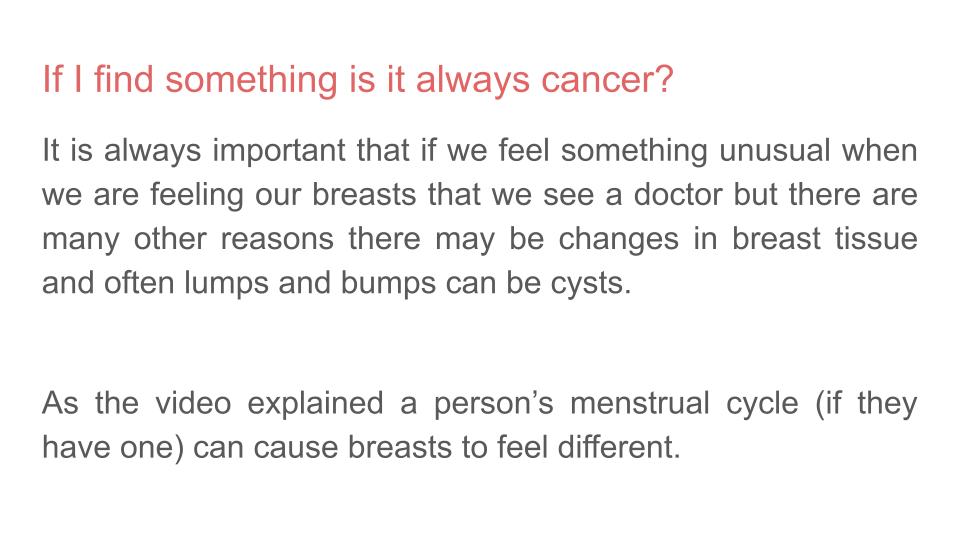 Breast Cancer Awareness Lesson or Tutorial