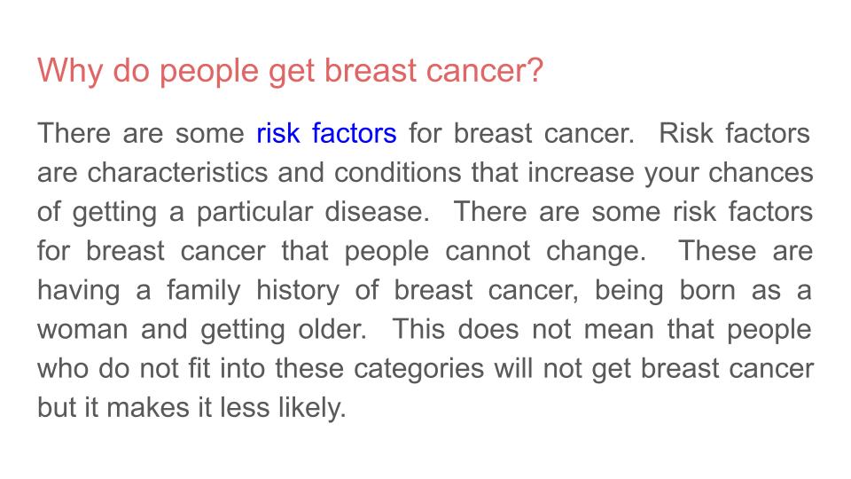 Breast Cancer Awareness Lesson or Tutorial