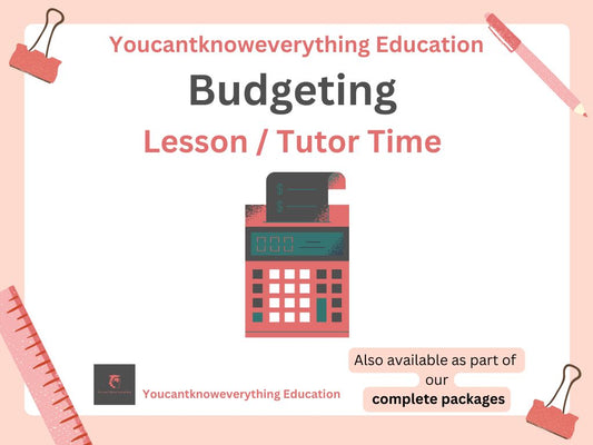 Budgeting Money Lesson or Tutorial