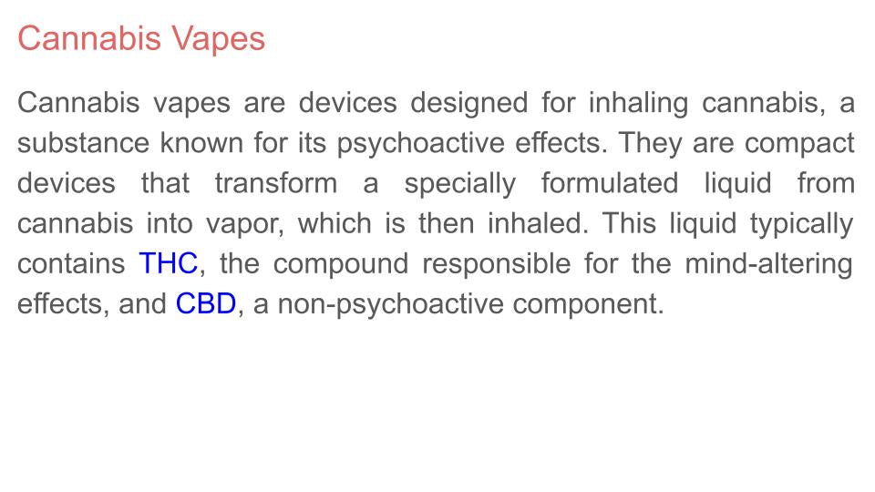 Cannabis Pens and Vapes Lesson or Tutorial