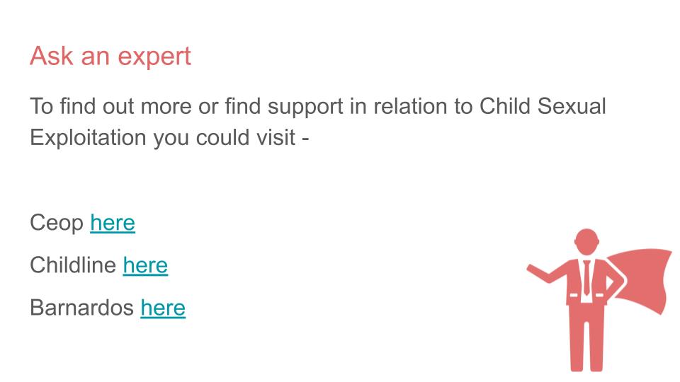 Child Exploitation PSHE Lesson
