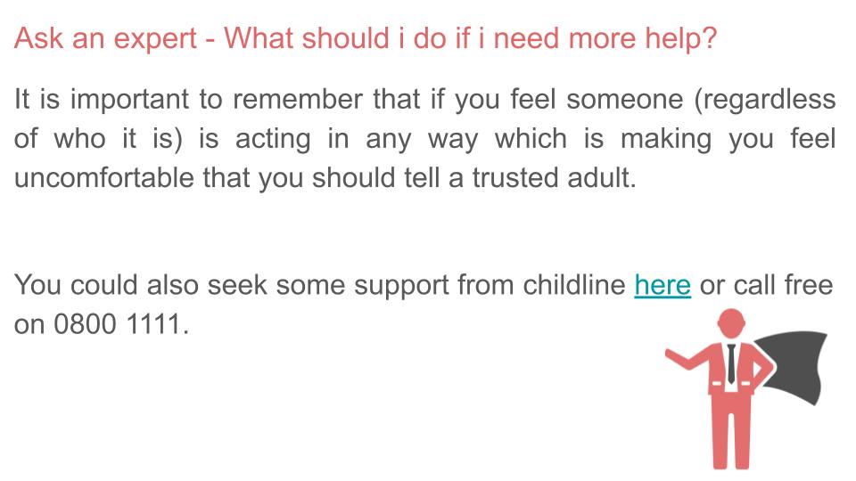 Sexual Harassment / Consent Child on Child Lesson