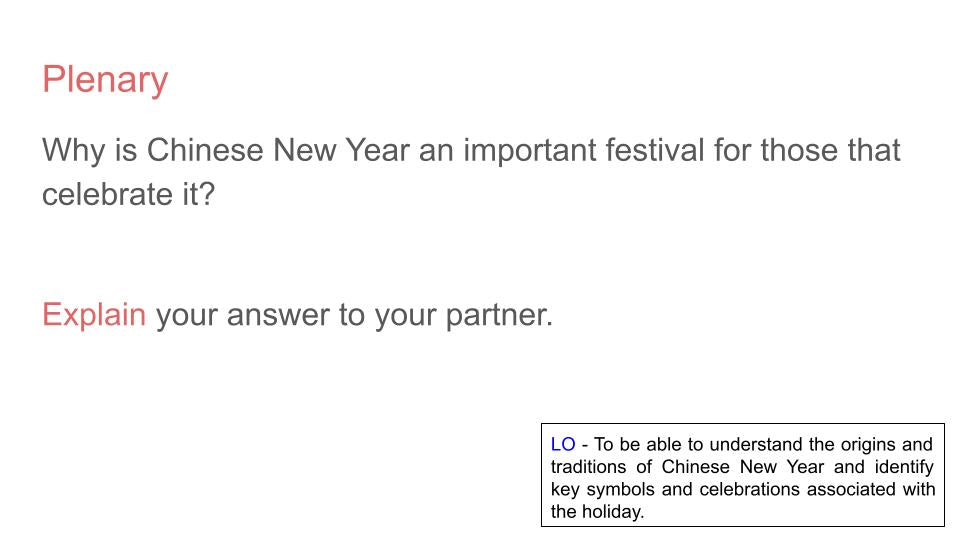 Chinese (Lunar) New Year Lesson or Tutorial / Assembly