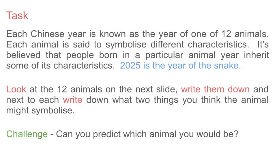 Chinese (Lunar) New Year Lesson or Tutorial / Assembly