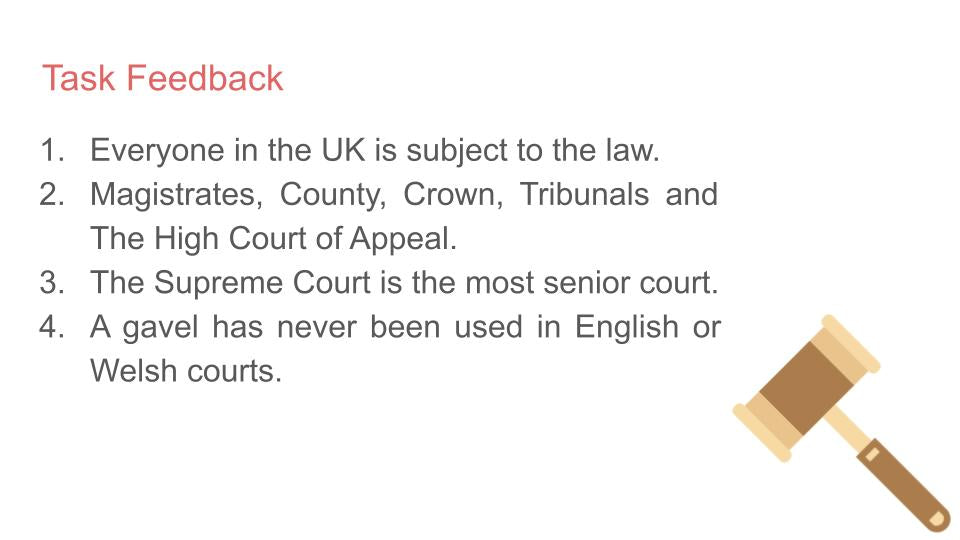 Courts form time tutor time Citizenship lesson resource feedback slide
