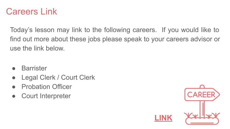 Courts form time tutor time Citizenship lesson resource careers slide