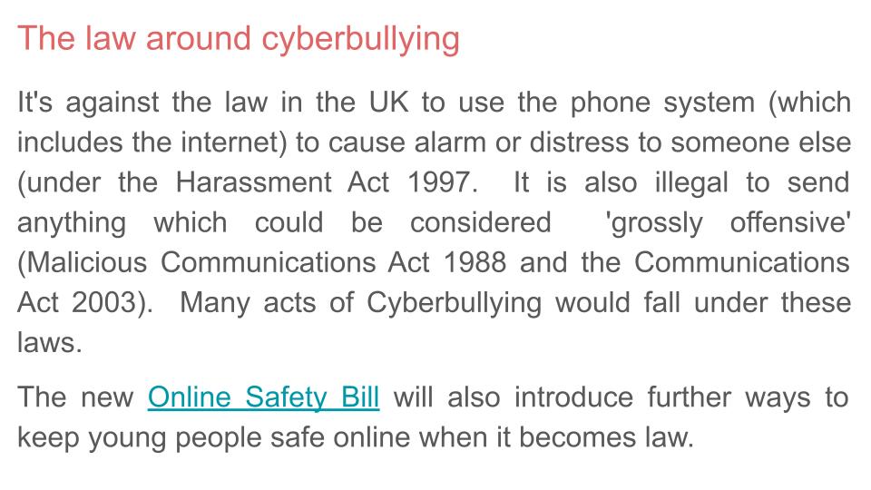 Cyber Bullying PSHE Lesson or Tutorial