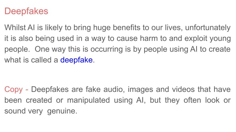 Deepfakes Lesson
