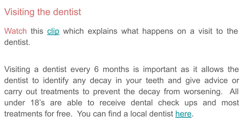 Dental / Oral Hygiene Lesson or Tutorial