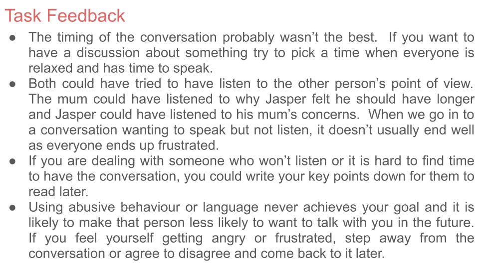 Differences of opinion / conflict PSHE Lesson