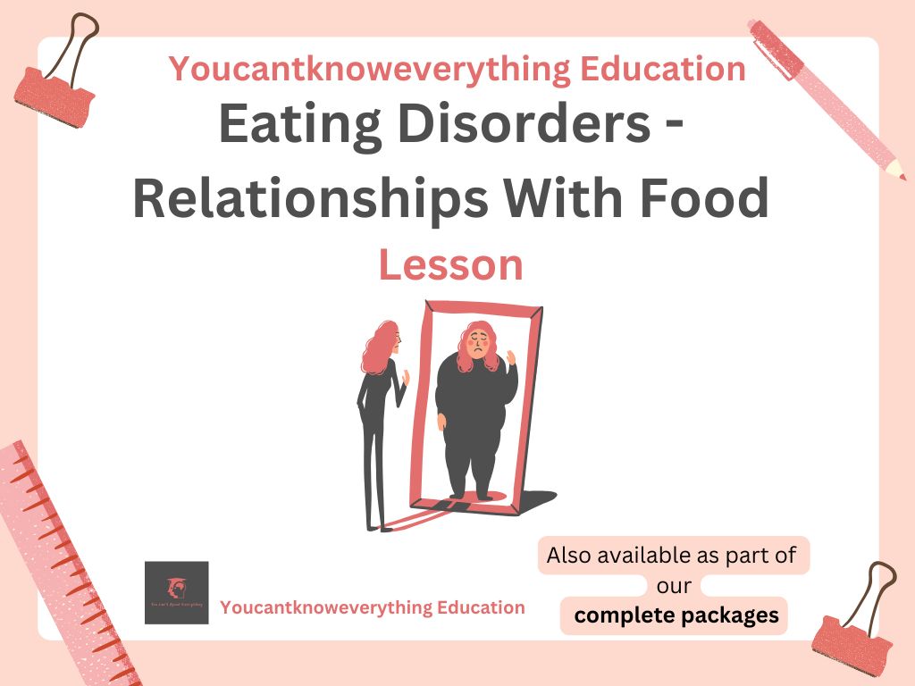 Eating Disorders - Relationships with Food Lesson