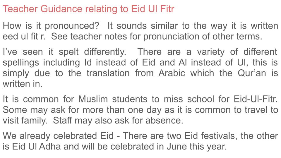 Eid Ul Fitr Tutorial / Assembly