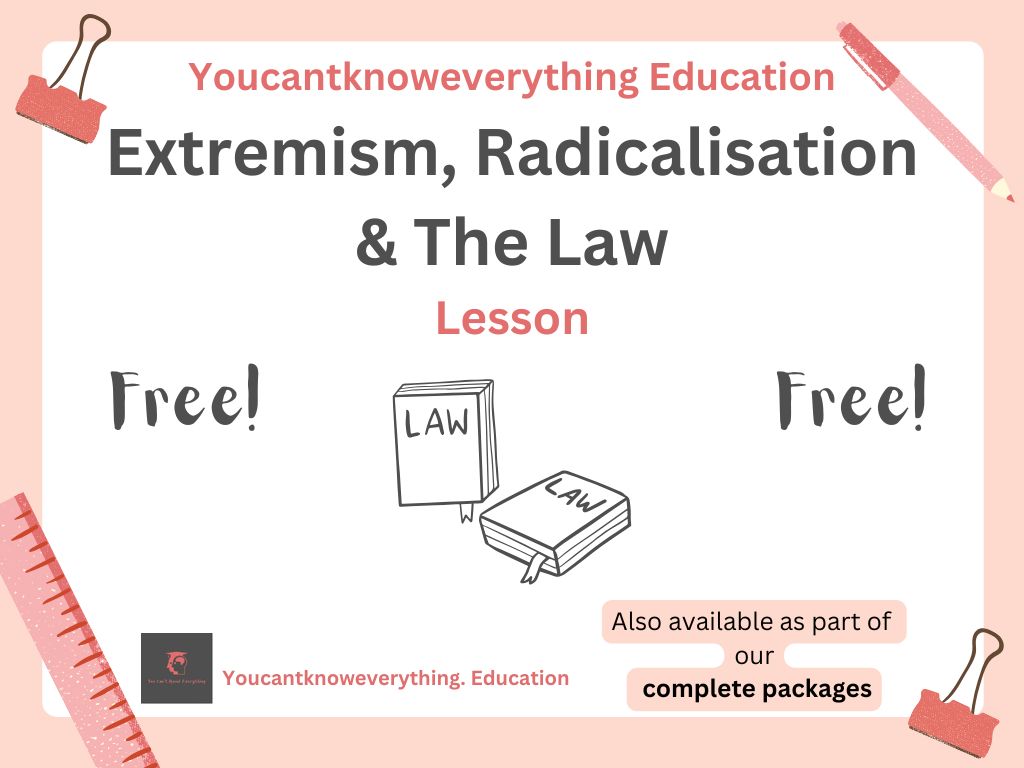 extremism radicalisation and law free pshe citizenship lesson from youcantknoweverything education