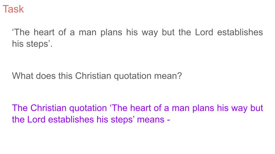 Free Will Lesson