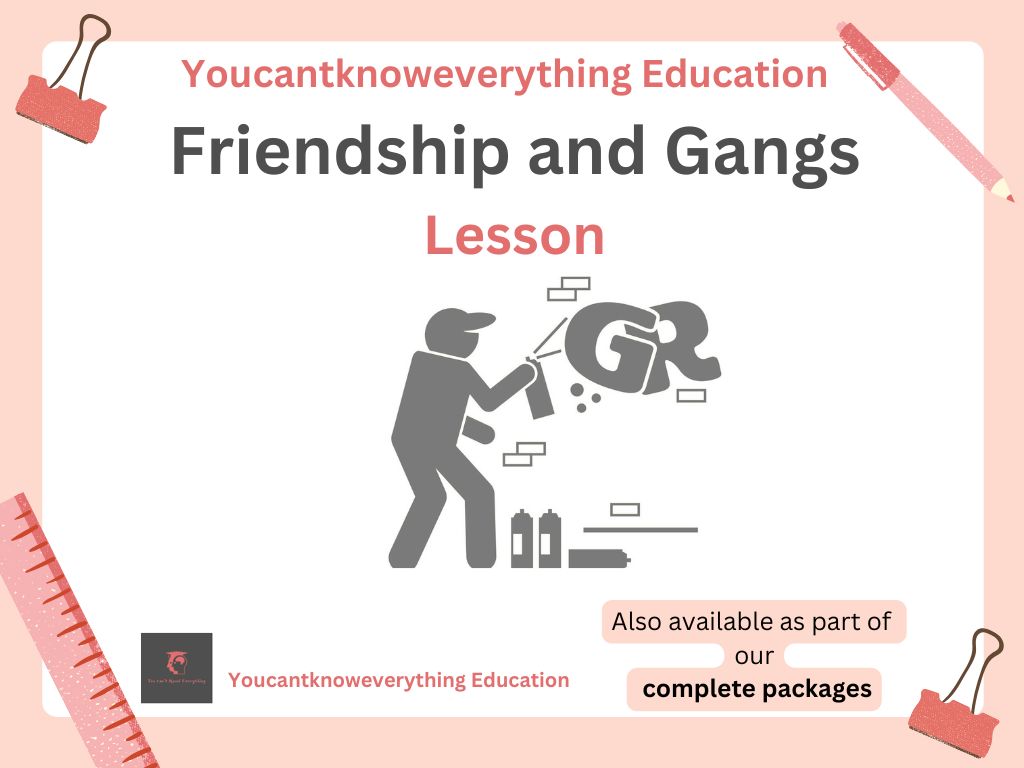 Gangs and Friendship PSHE Lesson