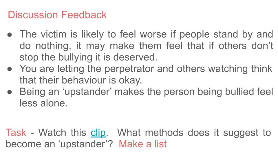 Friendship & Bystander Lesson or Tutorial