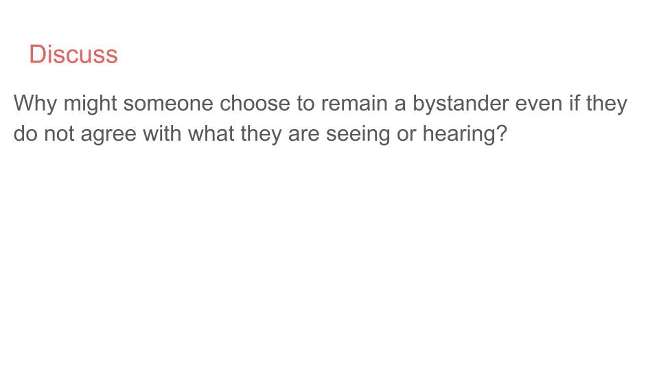 Friendship & Bystander Lesson or Tutorial