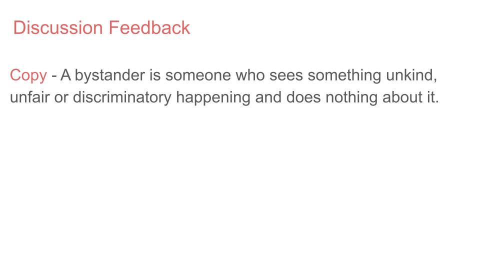 Friendship & Bystander Lesson or Tutorial