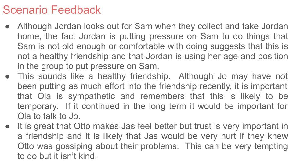 Friendship & Bystander Lesson or Tutorial
