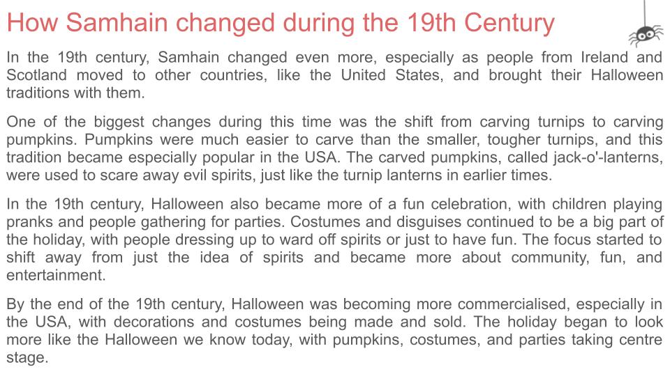 Halloween Lesson
