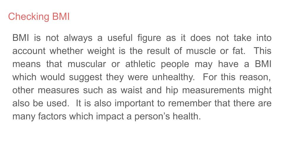 Health Screening / Testing Lesson