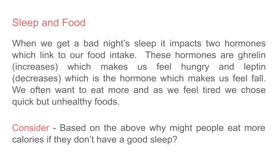Healthy Eating Tutorial / Assembly