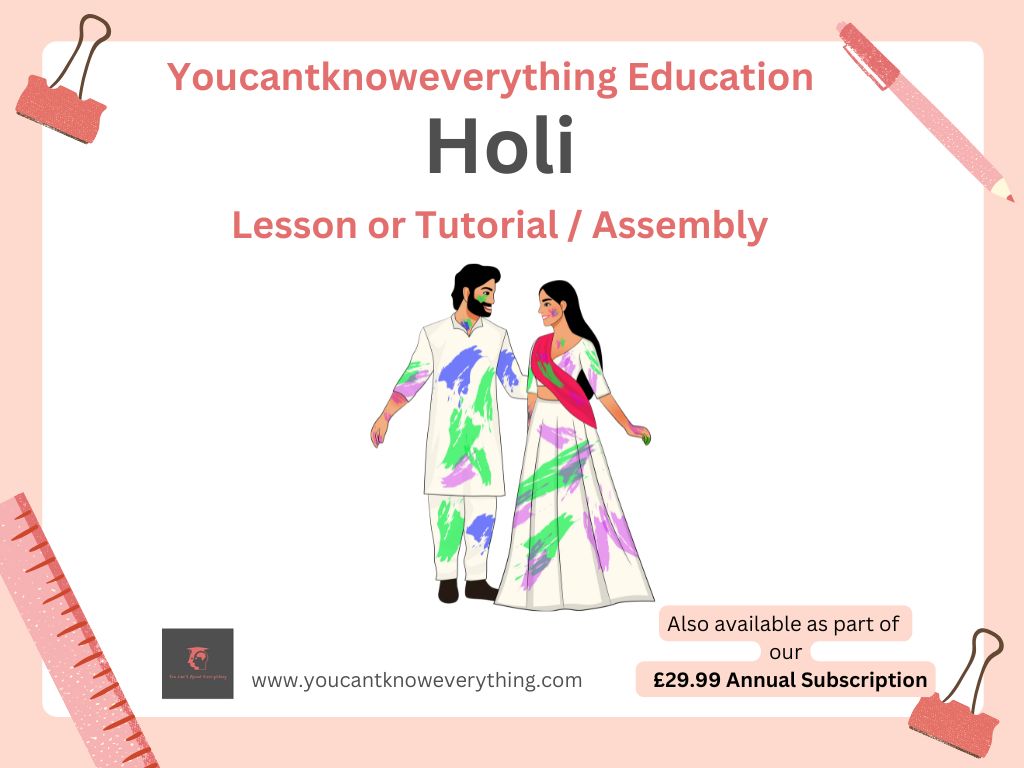 Holi Hindu Festival Lesson / Tutorial / Assembly