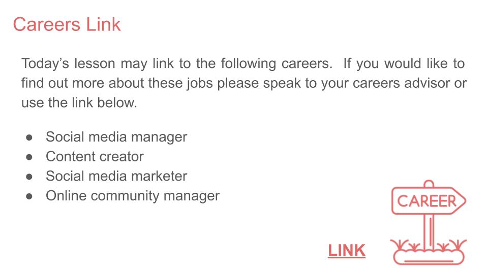 Social Media KS3 PSHE lesson RSHE 2026 Guidance online safety careers