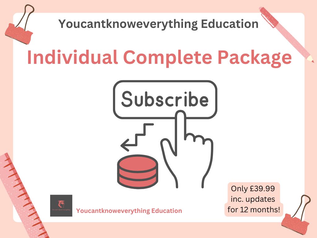 Individual Complete Secondary Resource Package