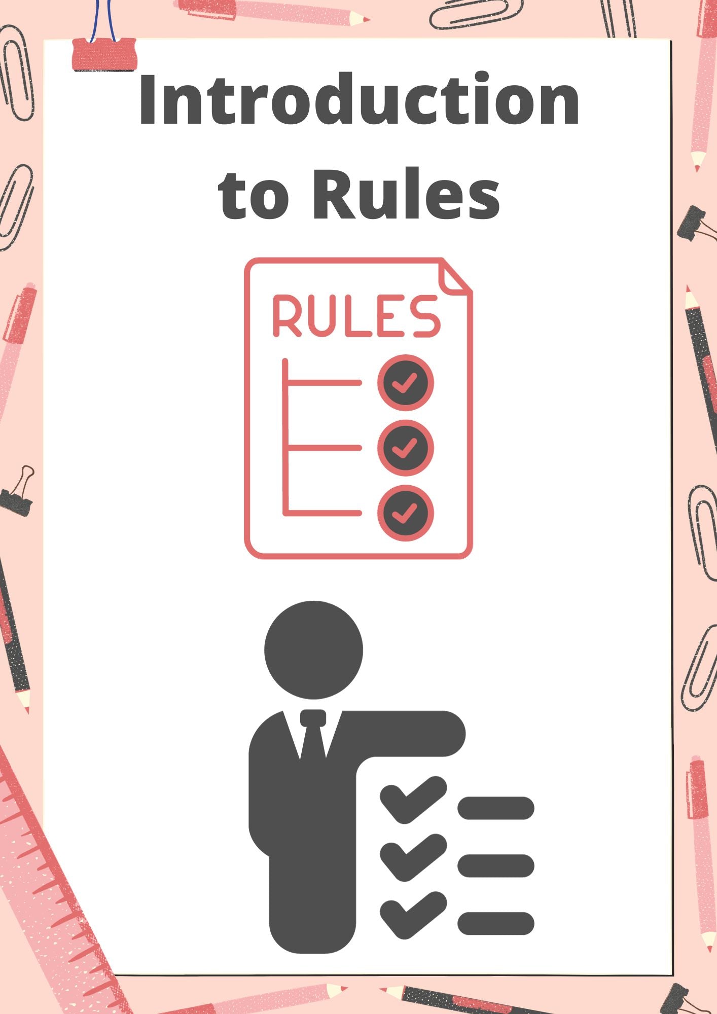 Introduction to rules Lesson
