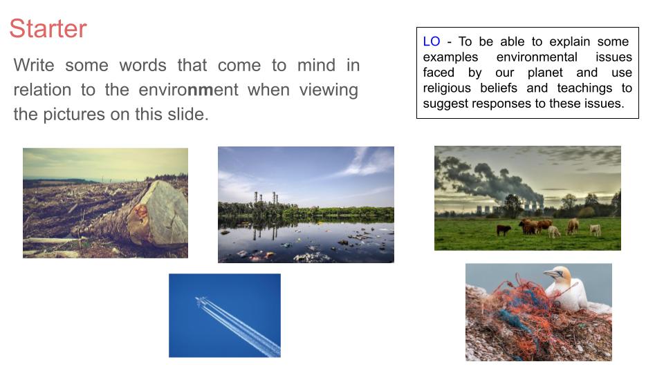 stewardship environment lesson RE RS religious
