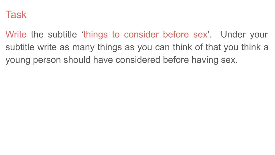 contraception ks3 lesson pshe rshe workbook sex