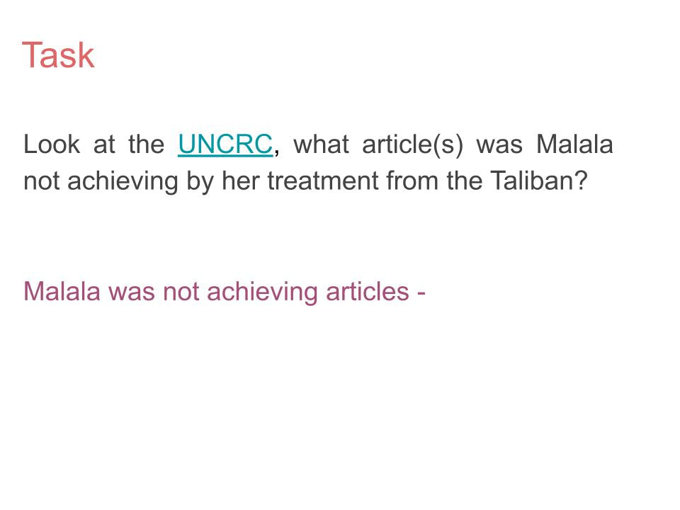Malala Lesson