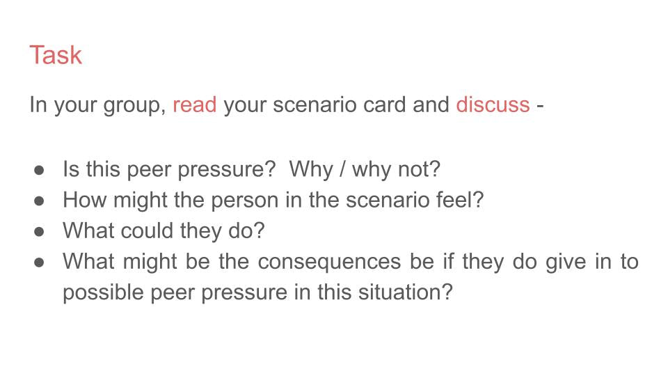 Managing Peer Pressure Lesson