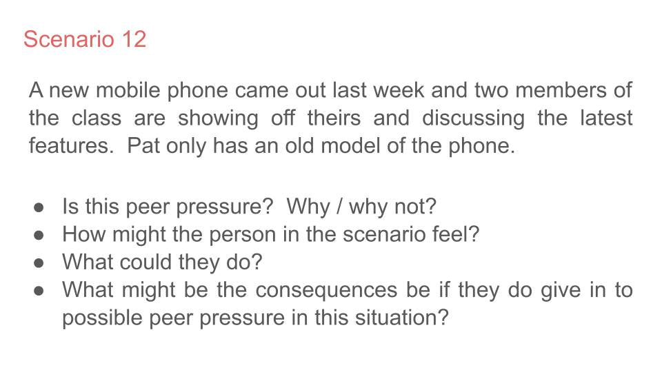 Managing Peer Pressure Lesson