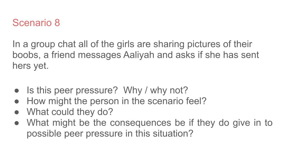 Managing Peer Pressure Lesson
